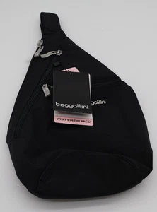 Bolso Bandolera BAGGALLINI Mini Bandolera Mujer Negro Impermeable Nuevo con Etiquetas - Imagen 1 de 9