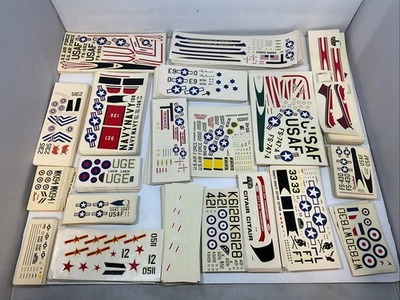 Huge Lot of Vintage Testors Decals for 1/72 & 1/48 Plastic Model Airplanes - Image 1 of 4