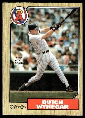 1987 O-Pee-Chee Butch Wynegar California Angels #203 - Image 1 of 2