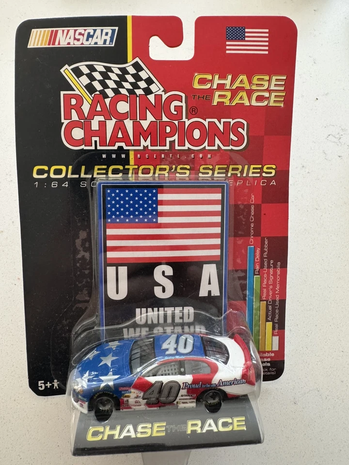 NASCAR DIECAST 1:64 RACING CHAMPIONS STERLING MARLIN #40 ORGULLOSO DE SER AMERICANO Foto 1 de 1