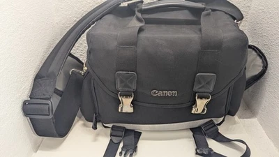 Cámara Canon Cámara Bolsa Viaje Correa para el Hombro Varios Bolsillos Clips de Metal Foto 1 de 4