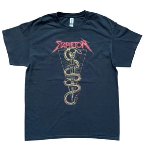 Camiseta Chris Stapleton 2024 Tour Local Crew Negra Talla L Personal Oficial - Imagen 1 de 9