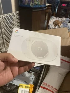 Google Nest Thermostat Trim Kit - Snow GA01837-US - Zdjęcie 1 z 3