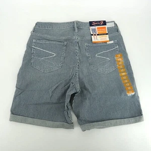 Pantalones cortos de mezclilla para mujer Seven7 puño enrollado Bermudas talla 12 nuevos con etiquetas $59 - Imagen 1 de 6