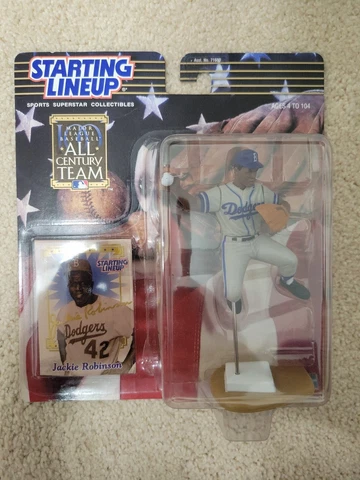 Jackie Robinson Starting Lineup Hasbro 2000 All Century Team SLU in box Dodgers Cover