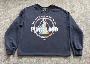PINK FLOYD Girls Gray Dark Side Of The Moon Pullover Long Sleeve SWEATSHIRT XL - Picture 1 of 5