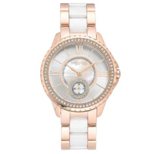 Reloj para mujer Anne Klein de dos tonos esfera de cristales de Swarovski - 12/2310RGWT NUEVO - Imagen 1 de 3