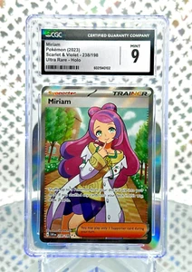 CGC 9 Miriam 238 Scarlet & Violet Base Set Full Art Ultra Rare Pokemon Card - Picture 1 of 1
