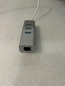 Anker Unibody USB 3.0 4-Port Aluminum Hub (3x USB-3 Ports and 1x RJ-45 Ethernet) - Picture 1 of 3