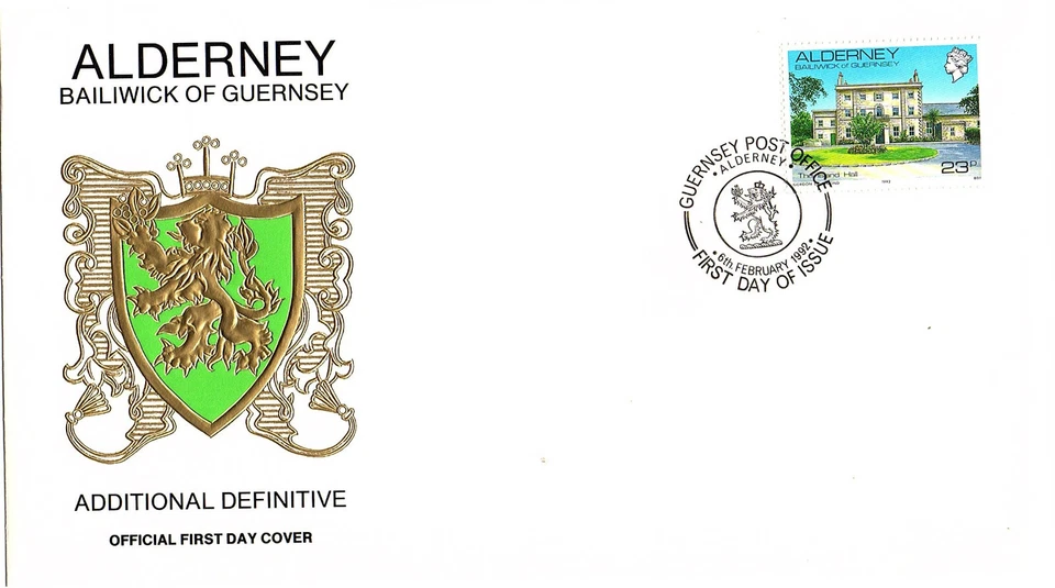 ALDERNEY 1992 STAMP ADDITIONAL DEFINITVE (23P) UNADDRESSED FIRST DAY COVER - Image 1 of 1