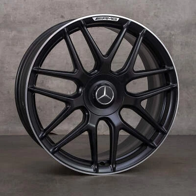 Mercedes S-Klasse 63 65 AMG Felge 20 Zoll W222 A2224014200 schwarz glanzgedreht - Bild 1 von 3