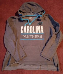 Women's Large NFL Gray Carolina Panthers Vintage Look Hoodie - Picture 1 of 6