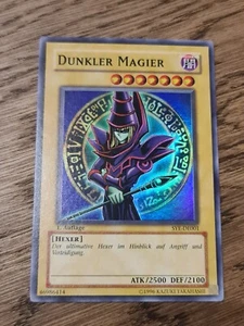Dark Magician●YUGIOH●SYE●2004●SUPER RARE●GERMAN●1st ED●NM #10199 - Picture 1 of 2