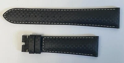 OMEGA 98000026 Correa de reloj pulsera de dos piezas 20 mm - Negro Foto 1 de 2