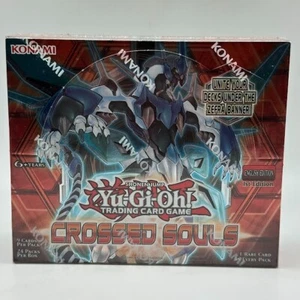 Yugioh Crossed Souls Factory Sealed BOOSTER BOX 1st Edition 24 packs/9 cards - Picture 1 of 3