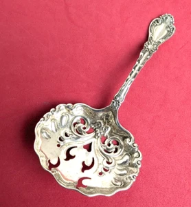 1910 ORIENT Sterling Silver by Alvin Bonbon Nut Scoop Spoon Ornate Fancy Server - Picture 1 of 5