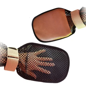 Guantes de sujeción de seguridad para demencia guantes de control manual de cuero transpirables - Imagen 1 de 5