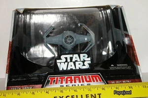Star Wars Titanium Ultra Darth Vader's Tie Advanced x1 Starfighter 2006 Hasbro - Picture 1 of 5