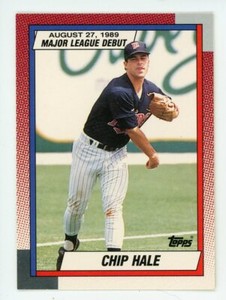 1989 TOPPS MAJOR LEAGUE DEBUT #50 - CHIP HALE - MINNESOTA TWINS