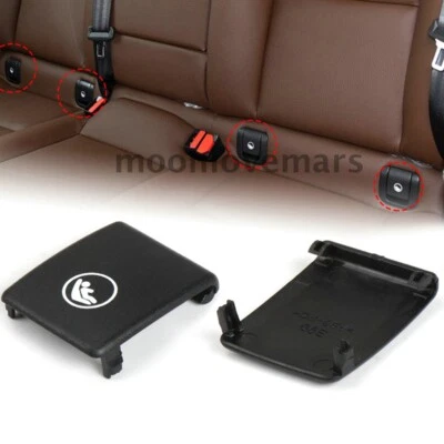 Cubierta de montaje Isofix asiento infantil trasero negro repuesto para Volvo S90 V90 V60 XC40 Foto 1 de 4