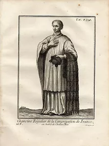 XVIII / Canon Regolazione La Congregation De France Abbigliamento Coro Estate - Picture 1 of 1