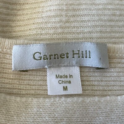 Women's Size Small Cashmere Garnet Hill  100% Side-Slit Sweater - Image 1 of 4