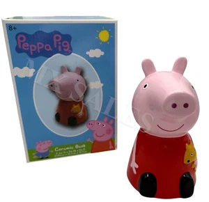 NEW PEPPA PIG Ceramic Coin Piggy Bank Fun Way To Save Money - Picture 1 of 4