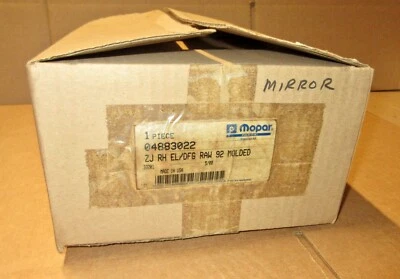 Mopar 4883022 right heated mirror 1992-1995 Jeep Grand Cherokee, black, OEM, NOS - Imagem 1 de 3