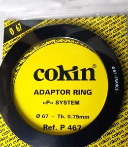 Genuine Cokin P Series 67mm Adapter Ring P467 Made in France Thread to P System - Picture 1 of 6
