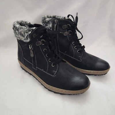 Botines Spring Step Relife Karlene para mujer 42 EE. UU. 10,5-11 negro encaje cremallera tobillo  Foto 1 de 4