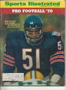 1970 Sports Illustrated magazine football Dick Butkus Chicago Bears GOOD crease - Picture 1 of 1
