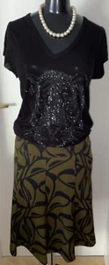 H&M Rock Grün Schwarz Gr 38 ❤️ - Bild 1 von 8