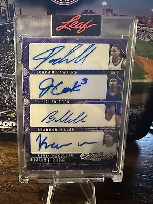 2022-23 Leaf MultiGraphics Purple Cross Hatch /20 Brandon Miller, Zach Edey etc. - Image 1 of 3