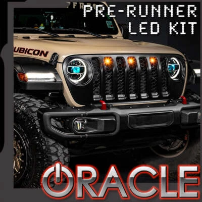 Oracle Lighting Pre-Runner Style LED Grille Kit for Jeep Gladiator JT (5871-005) - Image 1 of 4