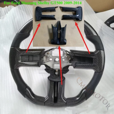 Сменная крышка на кнопки из углеродного волокна для Ford Mustang Shelby GT500 2009-14 - Изображение 1 из 4
