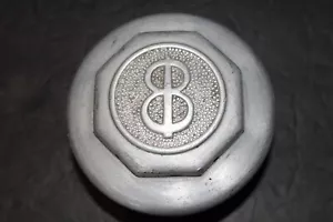 1930s Aftermarket Buick Wooden Wheel Pressed Aluminum Threaded Hubcap Grease Cap - Picture 1 of 12