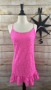 Scoop Women's Lace Flounce Hem Mini Dress Size M(8-10) - Picture 1 of 9