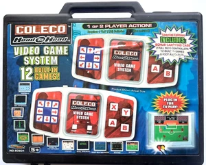 COLECO HEAD TO HEAD PLUG & PLAY VIDEOSPIEL SYSTEM KONSOLE MIT 12 SPIELEN & HÜLLE - Bild 1 von 5