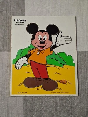 Playskool 190-05 Bandeja Madera Puzzle Mickey Mouse Disney 9.5" x 11.5" Foto 1 de 2