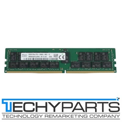 SK Hynix 32GB 2Rx4 DDR4 PC4-2666V-R Reg ECC 1.2V 288-pin RDIMM HMA84GR7CJR4N-VK - Image 1 of 3
