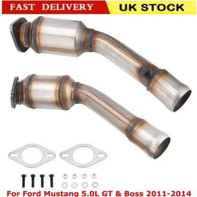 2x Convertidor catalítico para Ford Mustang 5,0 L GT y Boss 2011 2012 2013 2014 EPA Foto 1 de 4