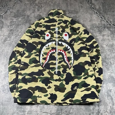 Bape A Bathing Ape Camo Bomber Jacket Size Medium Big Logo - Image 1 of 4