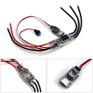 AM32 2-6S 50A ESC Brushless Adjustable BEC 7.4-8.4V For RC 1/10 1/24 TRX4 SCX10 - Picture 1 of 7