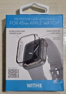 Etui ochronne Apple Watch ze szkłem hartowanym - 45mm - nowe w pudełku - Zdjęcie 1 z 4