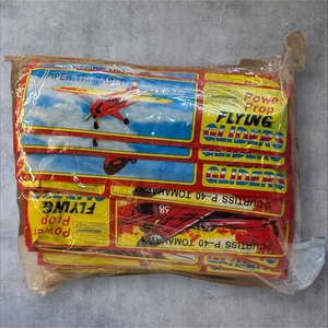 Vintage Flying Gliders Toy Airplanes Piper Curtiss LOT 48 Pack New - Picture 1 of 5