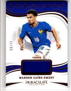 Warren Zaire-Emery 2024-25 Panini Immaculate Collection Heralded Materials 01/65 - Bild 1 von 2