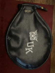 Raqueta de tenis Fay Swafford U K de colección cubierta con cremallera azul marino - Imagen 1 de 6