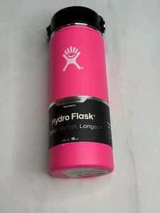Discontinued Hydro Flask 32oz Wide Mouth Flex Straw Water Bottle Flamingo - Picture 1 of 5