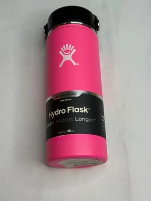Botella de agua Hydro Flask 32 oz boca ancha flexible pajita flamenco descontinuado Foto 1 de 4