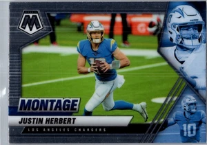2021 Panini Mosaic Montage Justin Herbert Los Angeles Chargers #MON-4 - Bild 1 von 2